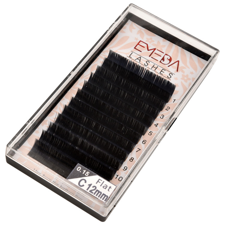 Flat eyelash extensions premium quality lash extensions supplies PY1